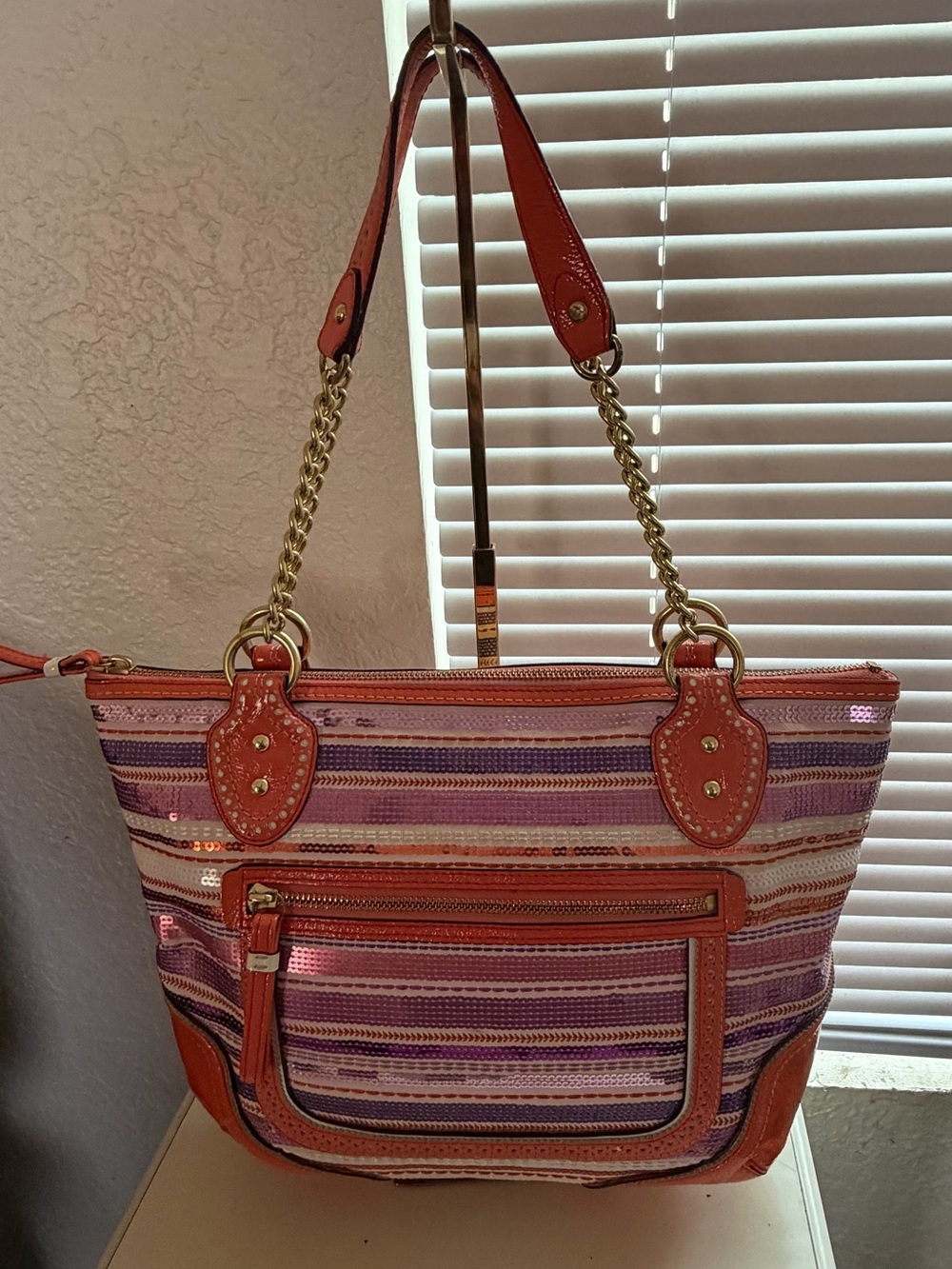 Coach Poppy Sequin Small Tote